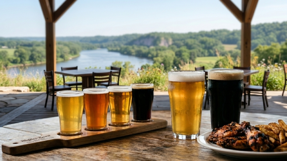 Craft Beer Service featuring a selection of craft beers at Bluffton Resort Bar and Grill